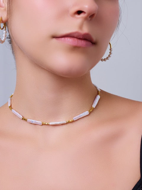 Collar de Perlas de Agua Dulce Baroque WN00830 ｜RHYTHM