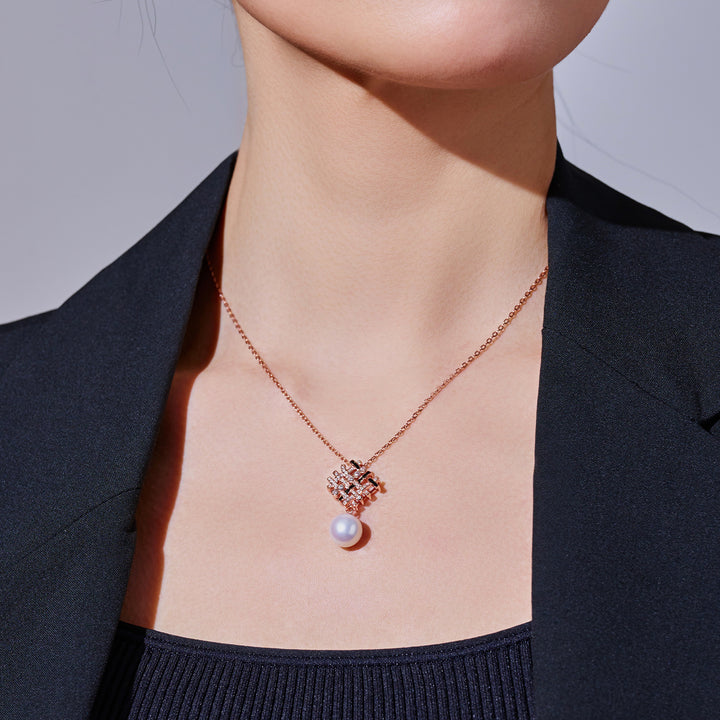 최고급 담수 진주 목걸이 WN00831 | TWEED