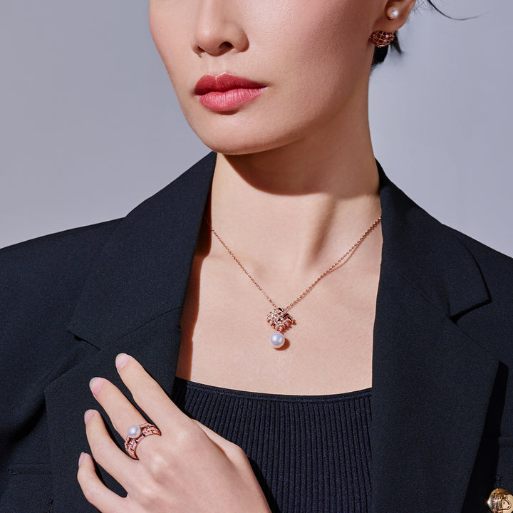 최고급 담수 진주 목걸이 WN00831 | TWEED