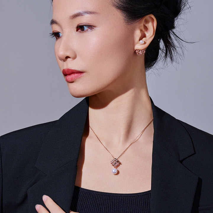 최고급 담수 진주 목걸이 WN00831 | TWEED