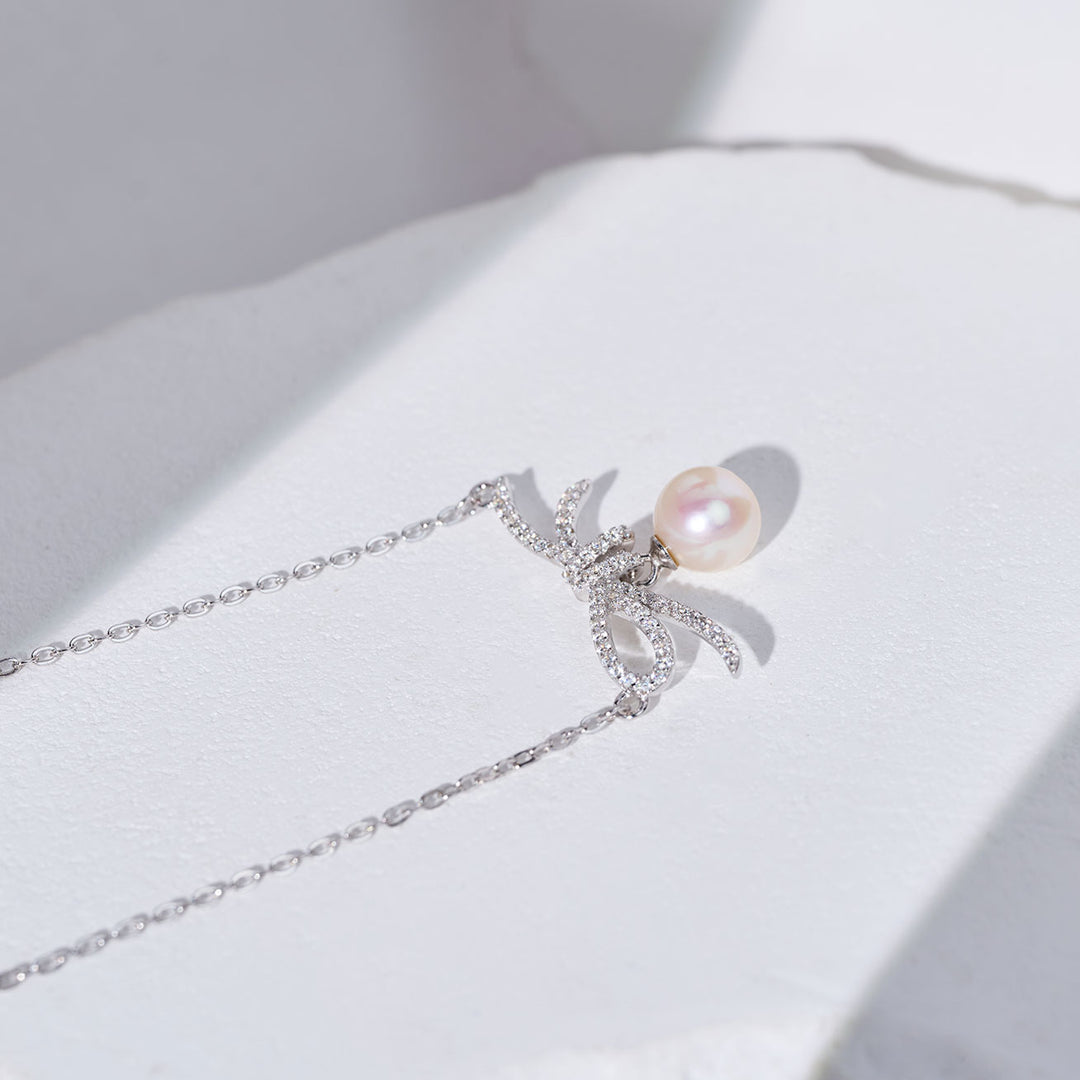 Collier de perles d'eau douce WN00833 | RIBBON