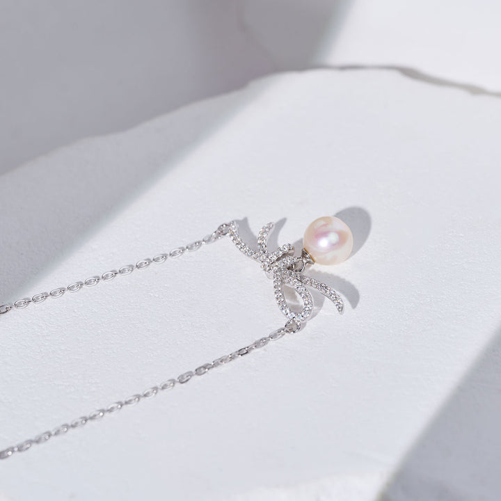 Collier de perles d'eau douce WN00833 | RIBBON