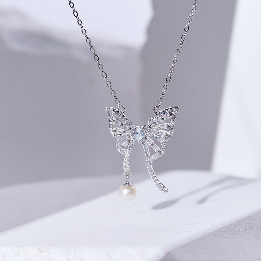 Rantai Mutiara Air Tawar WN00834 | BUTTERFLY