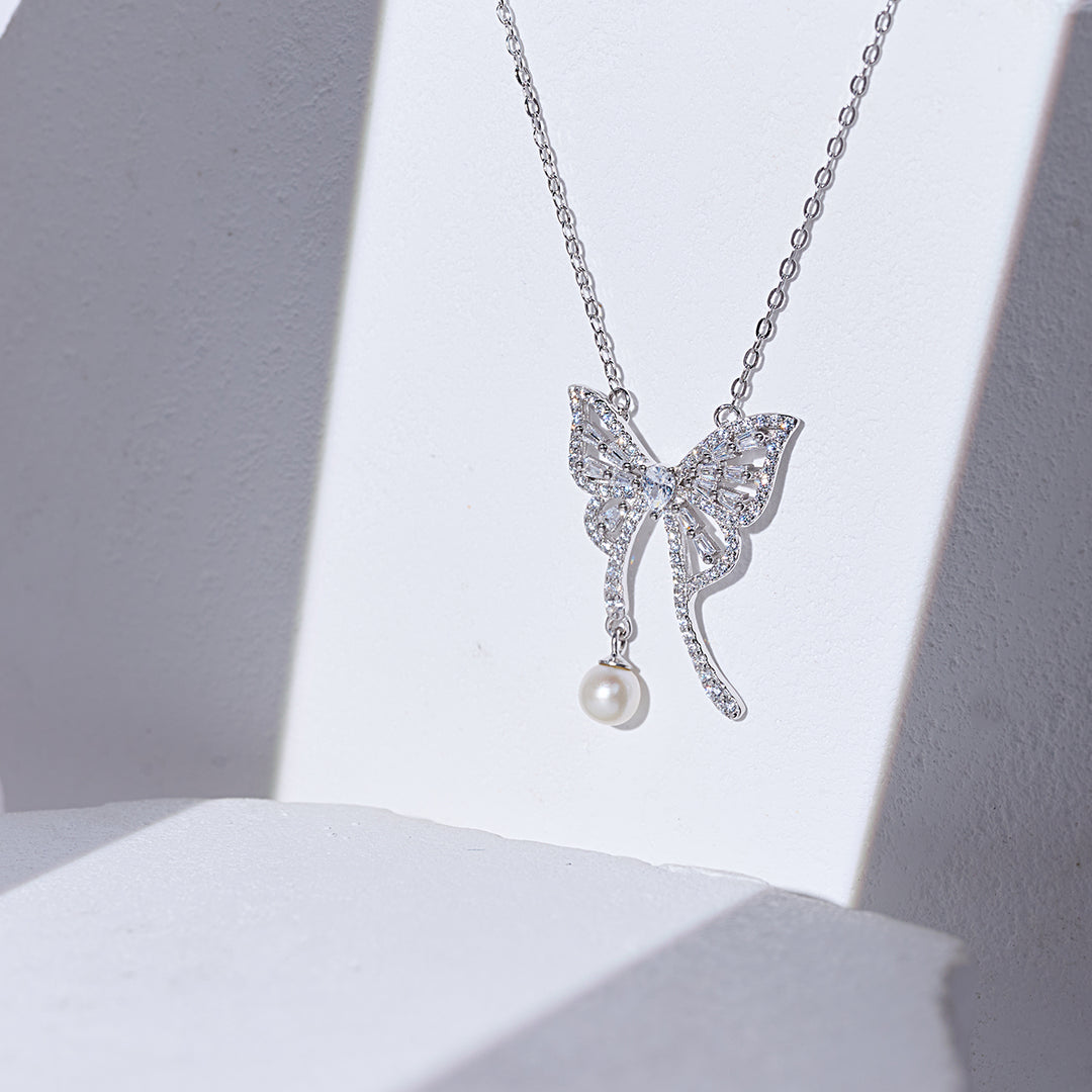 Rantai Mutiara Air Tawar WN00834 | BUTTERFLY