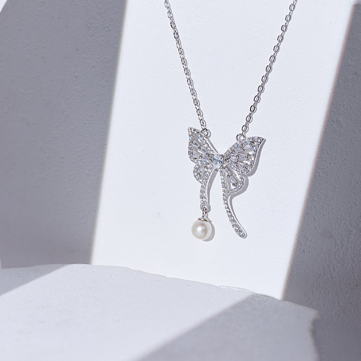 Rantai Mutiara Air Tawar WN00834 | BUTTERFLY