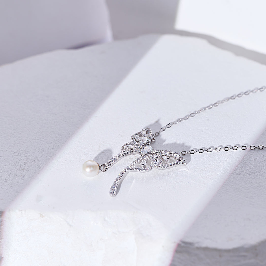 Rantai Mutiara Air Tawar WN00834 | BUTTERFLY