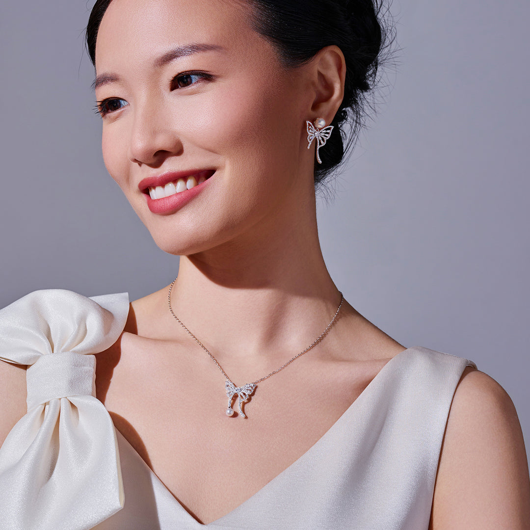 淡水珍珠項鍊 WN00834 | BUTTERFLY