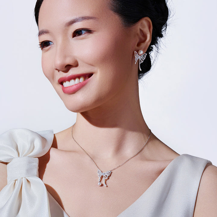 淡水珍珠項鍊 WN00834 | BUTTERFLY