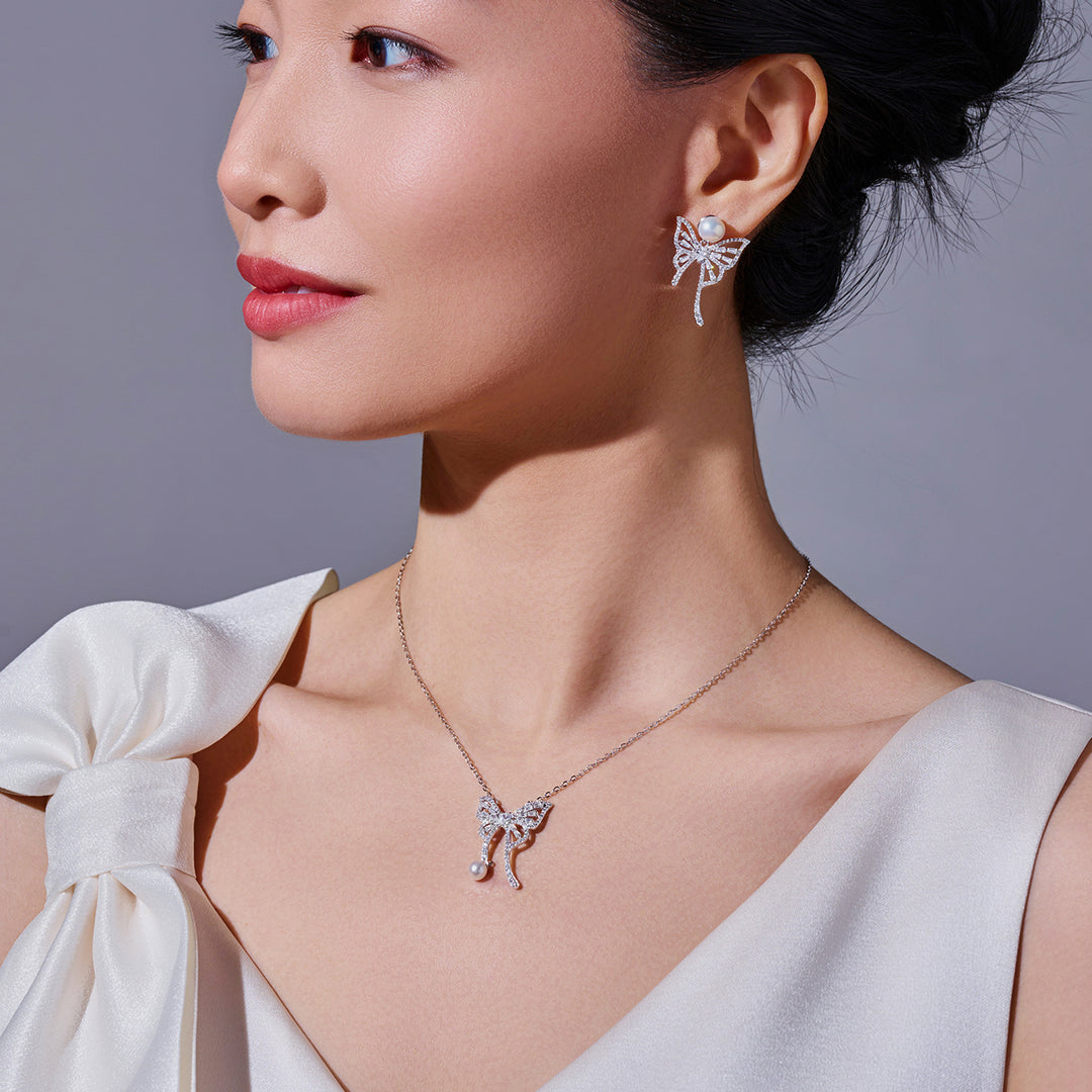 淡水珍珠項鍊 WN00834 | BUTTERFLY