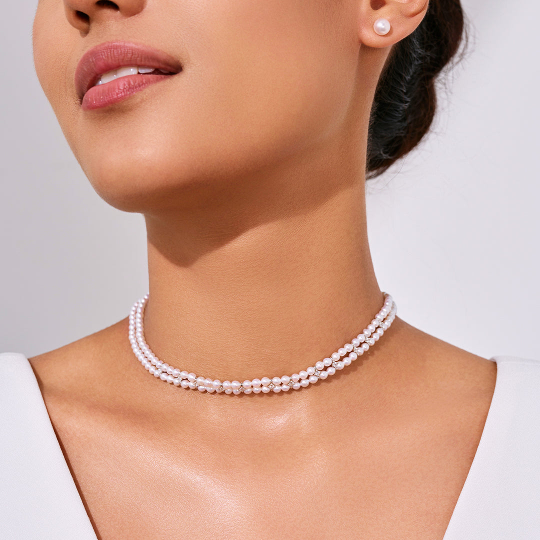 탑 러스트 담수 진주 목걸이 WN00835 | CELESTE