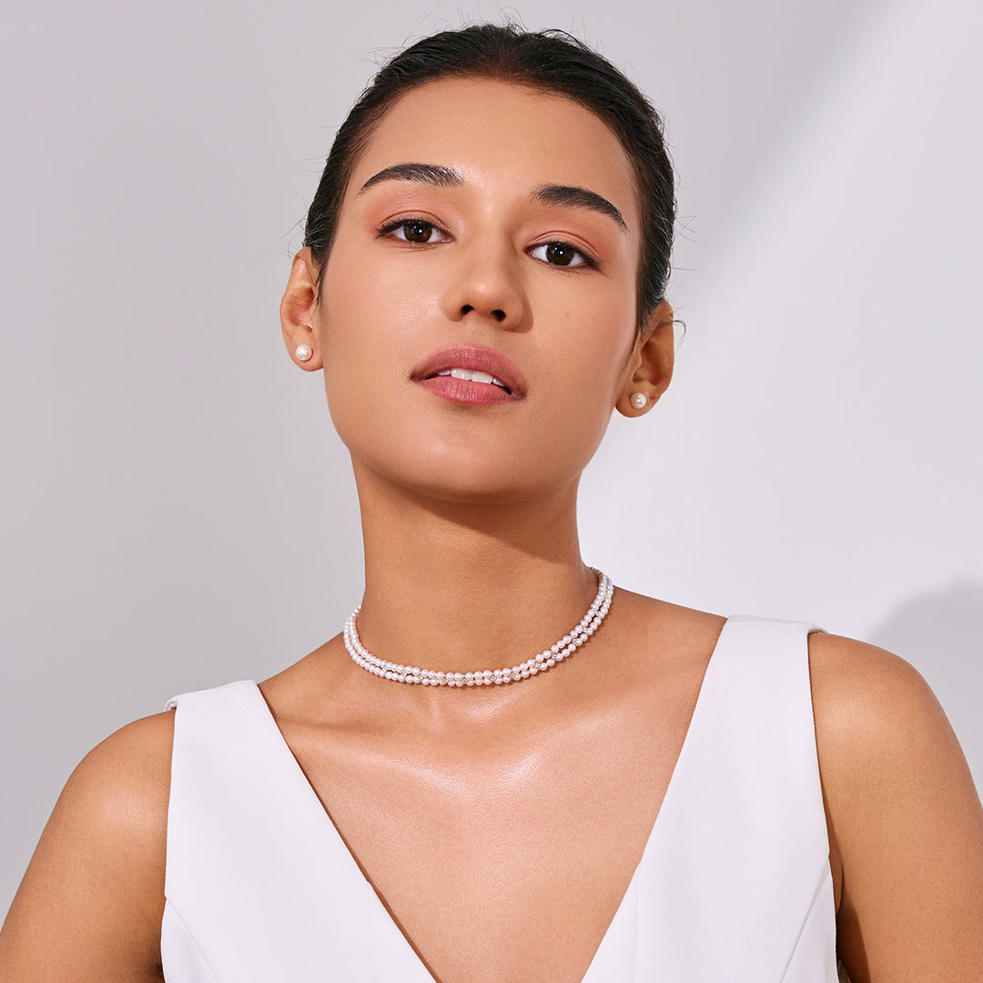 탑 러스트 담수 진주 목걸이 WN00835 | CELESTE