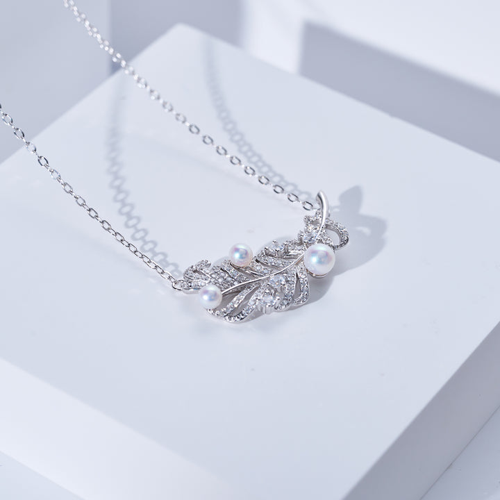 Collier de perles d'eau douce de qualité supérieure WN00836 | FEATHER