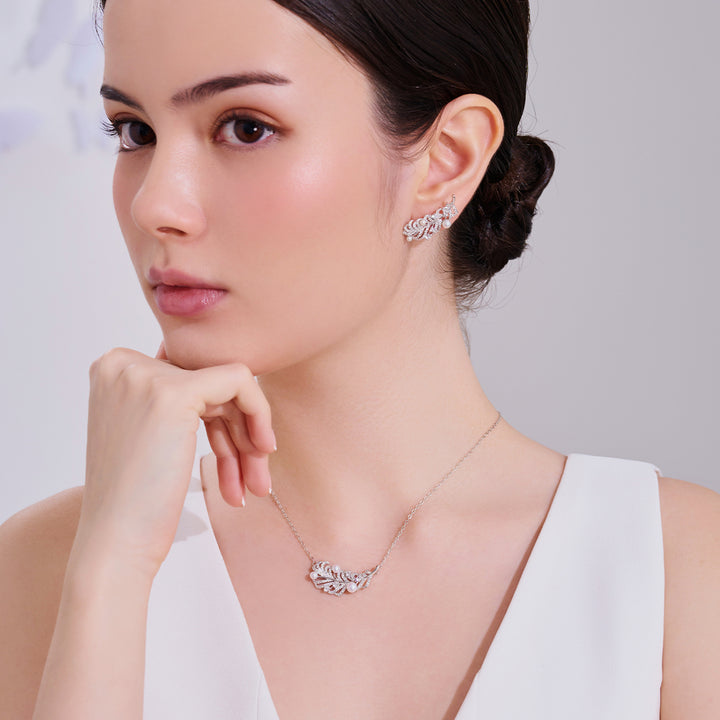 Collar de perlas de agua dulce de primera calidad WN00836 | FEATHER