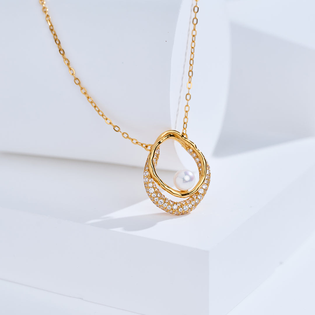 Collier de perles d'eau douce de qualité supérieure WN00837 | SANDS