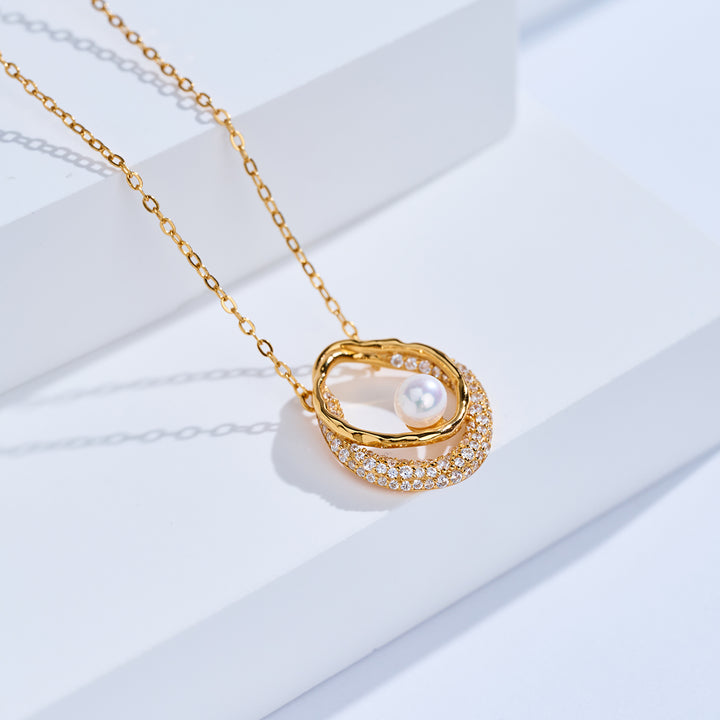 Collier de perles d'eau douce de qualité supérieure WN00837 | SANDS