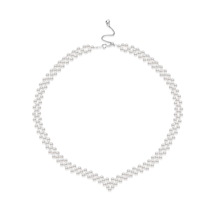 Elegante collana di perle d'acqua dolce WN00839