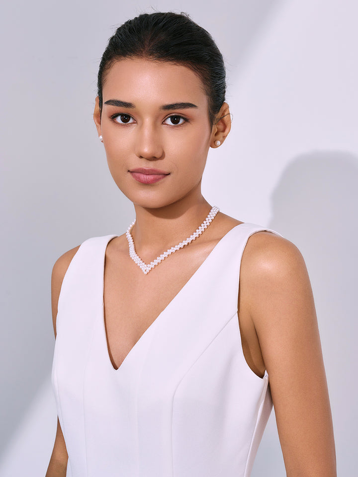 Rantai Mutiara Air Tawar Elegan WN00839
