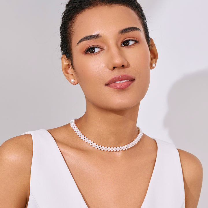 エレガントな淡水パールネックレス WN00840