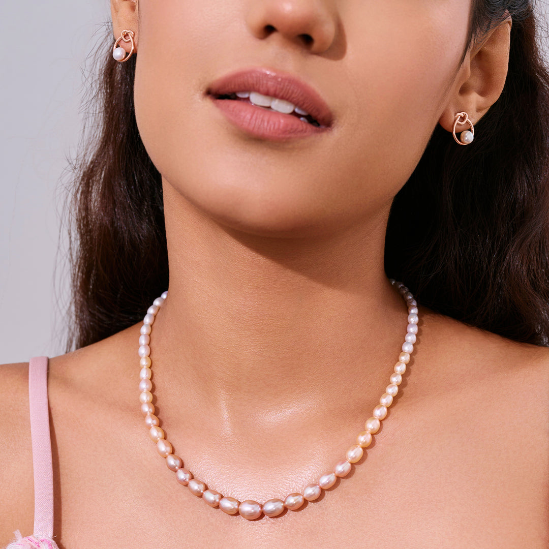 Collier de perles d'eau douce multicolore de qualité supérieure WN00841 | HARMONY