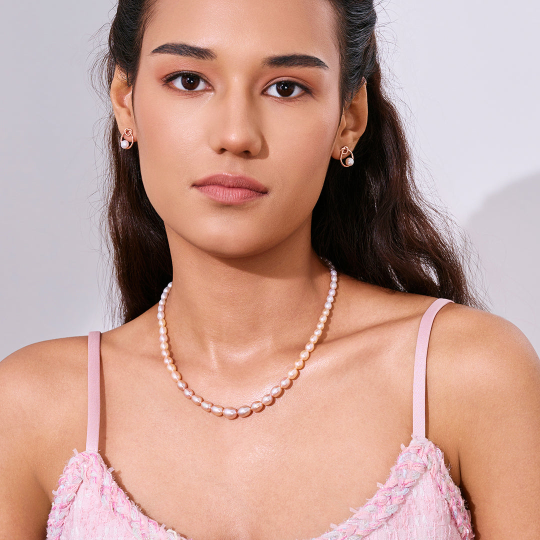 Collier de perles d'eau douce multicolore de qualité supérieure WN00841 | HARMONY