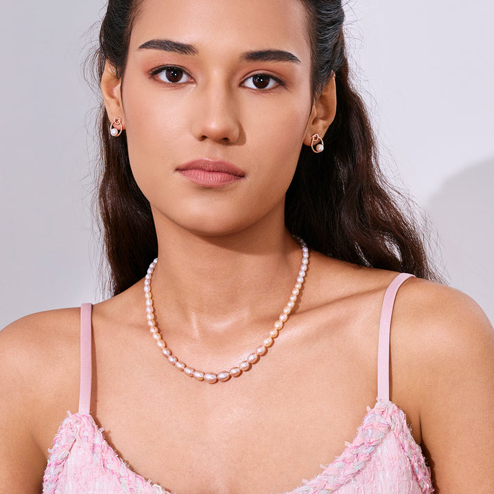 Collier de perles d'eau douce multicolore de qualité supérieure WN00841 | HARMONY