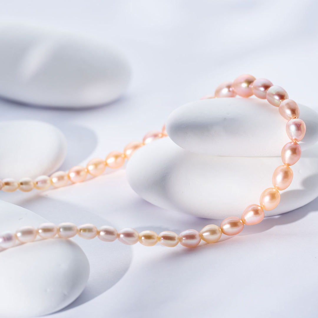 عقد لؤلؤ مائي متعدد الألوان عالي الجودة WN00841 | HARMONY