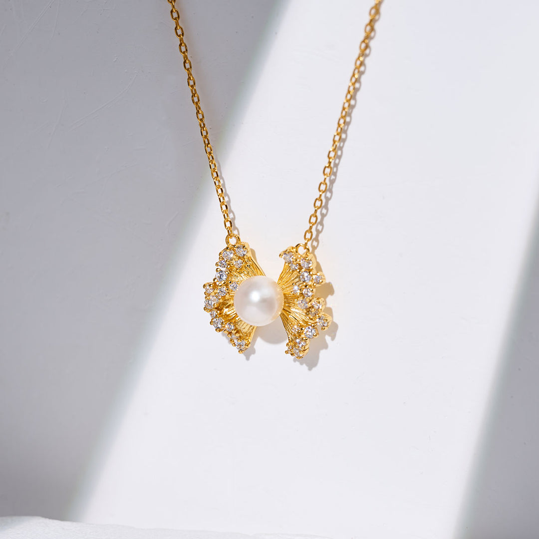 Collier de perles d'eau douce WN00844 | RIBBON