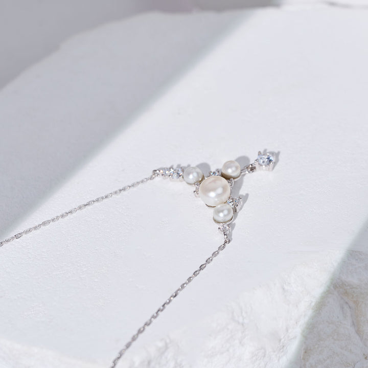 Collier de perles d'eau douce de qualité supérieure WN00846 | STARRY