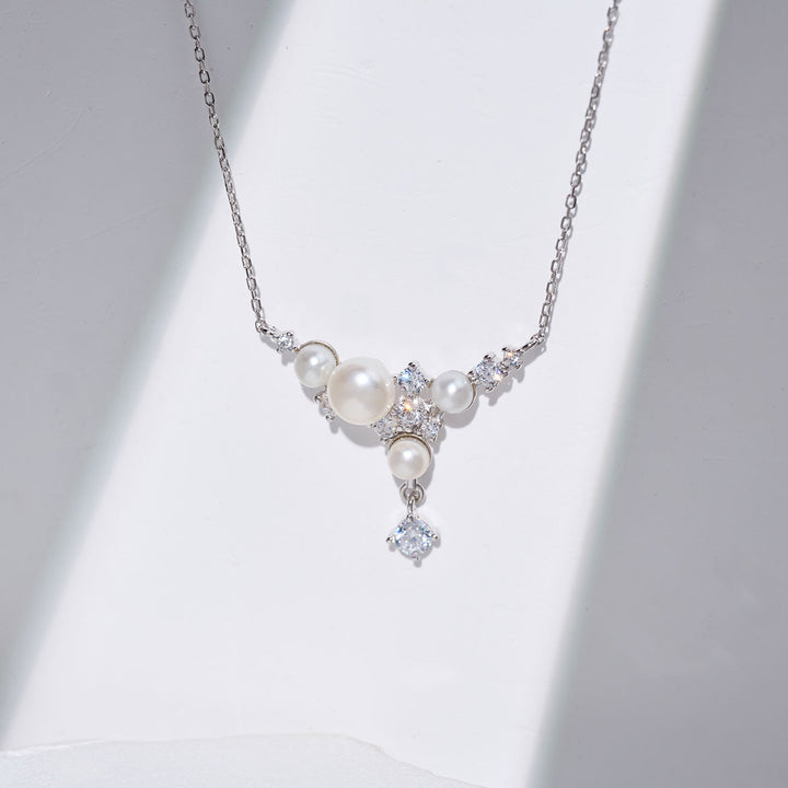 Collier de perles d'eau douce de qualité supérieure WN00846 | STARRY