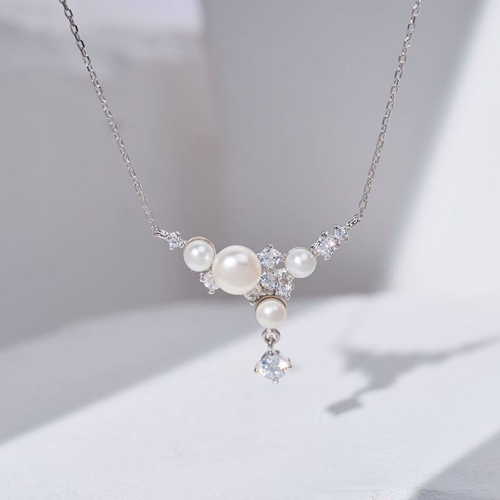 Collier de perles d'eau douce de qualité supérieure WN00846 | STARRY