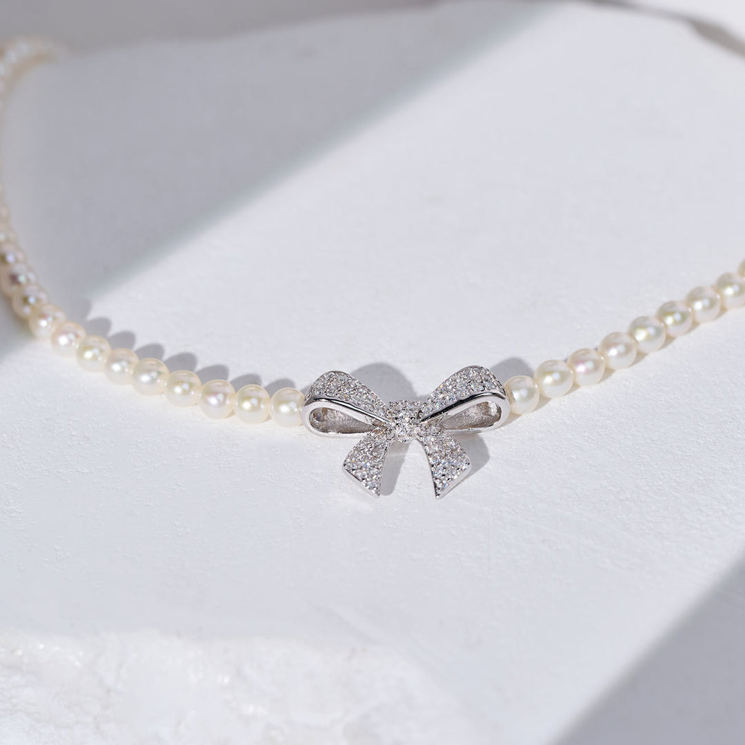 Collier de perles d'eau douce Top Lustre WN00849 | RIBBON