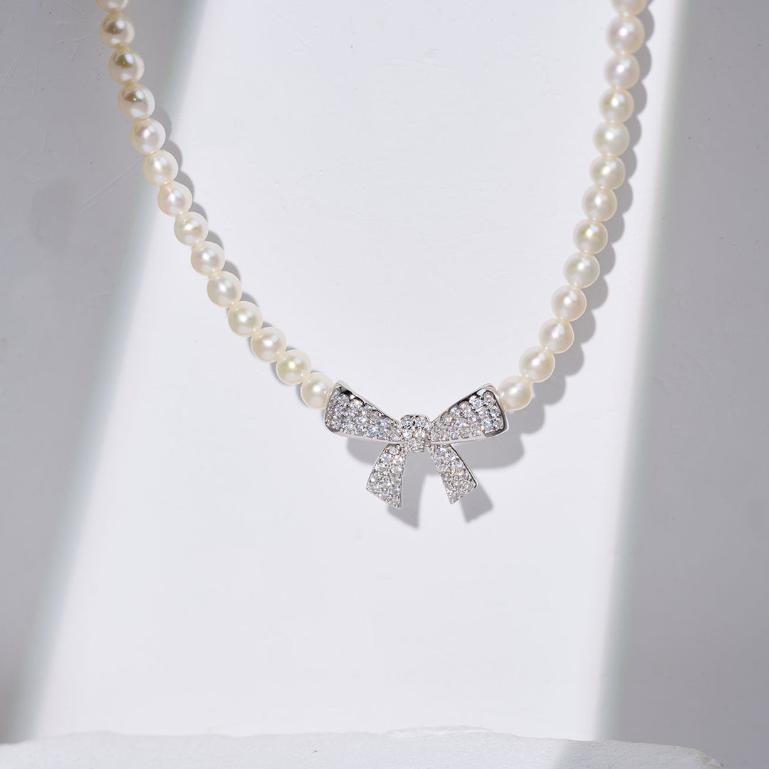 Collier de perles d'eau douce Top Lustre WN00849 | RIBBON