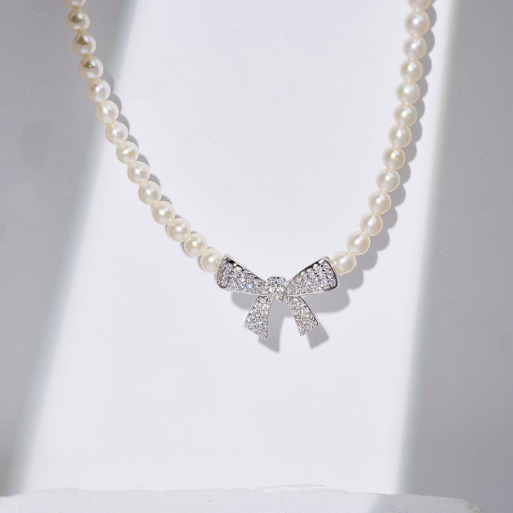 Collier de perles d'eau douce Top Lustre WN00849 | RIBBON