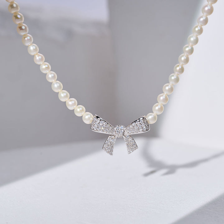 Collier de perles d'eau douce Top Lustre WN00849 | RIBBON