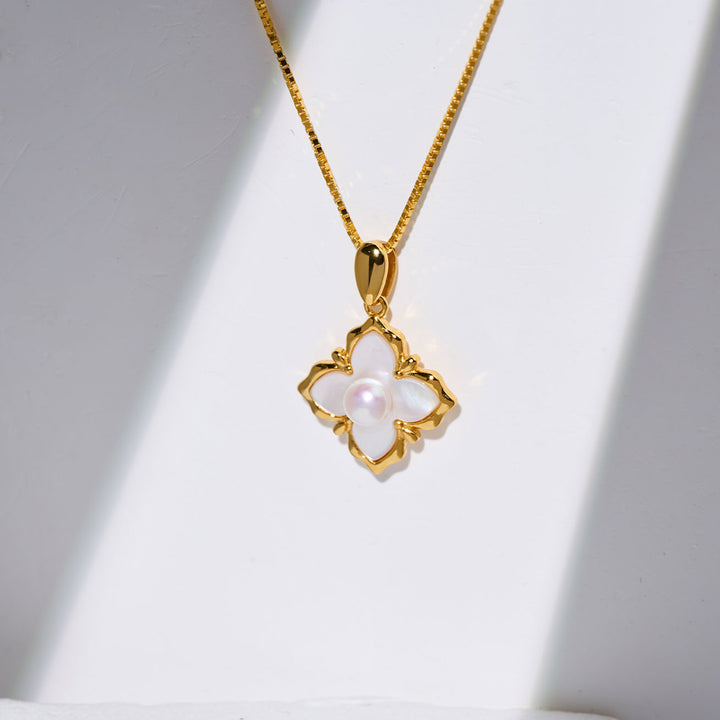 عقد لؤلؤ مياه عذبة أنيق WN00850