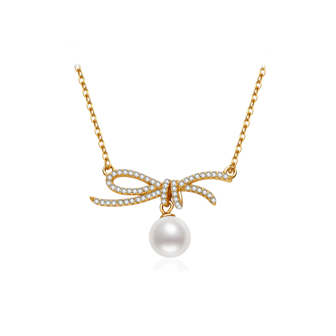 عقد لؤلؤ ماء عذب WN00852 | RIBBON