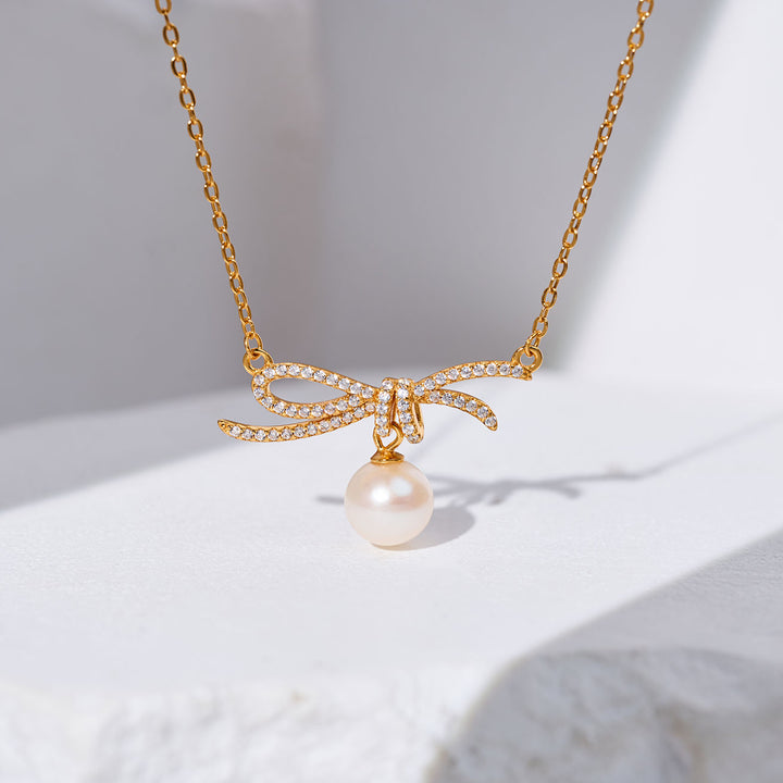 Collier de perles d'eau douce WN00852 | RIBBON