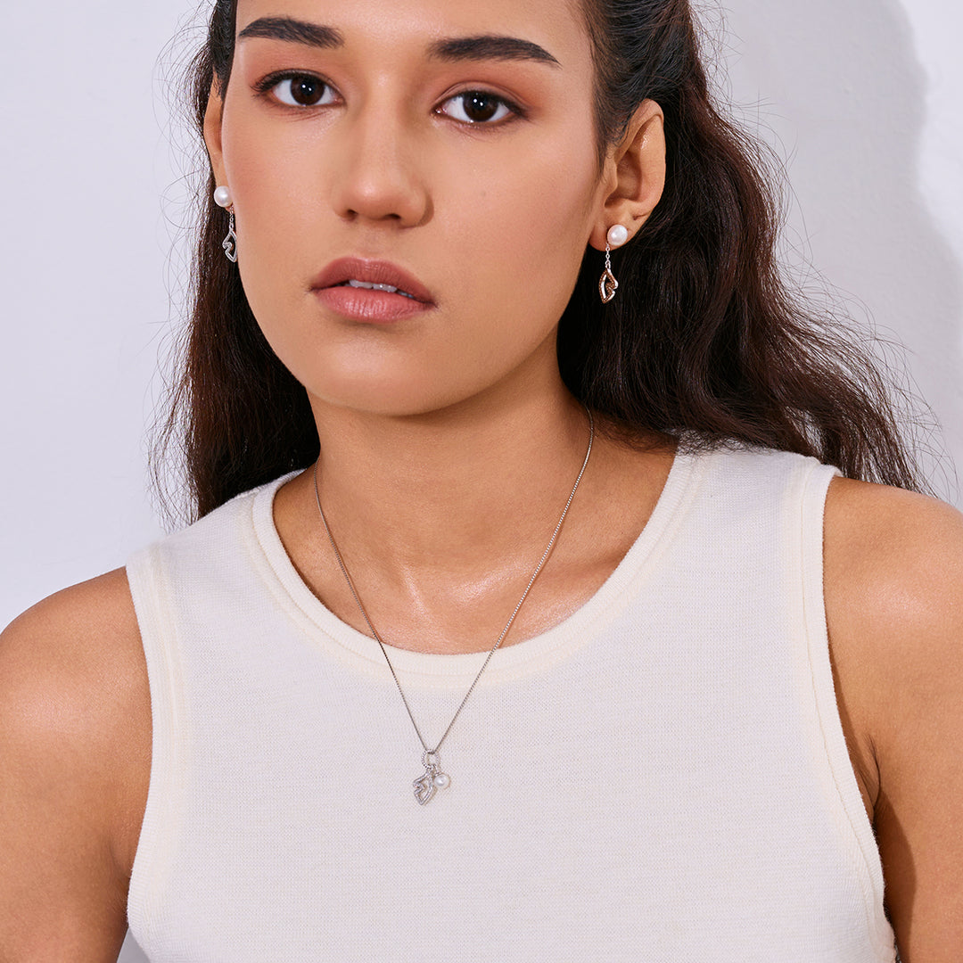 Collana di perle d'acqua dolce di prima qualità WN00858 | HORSE