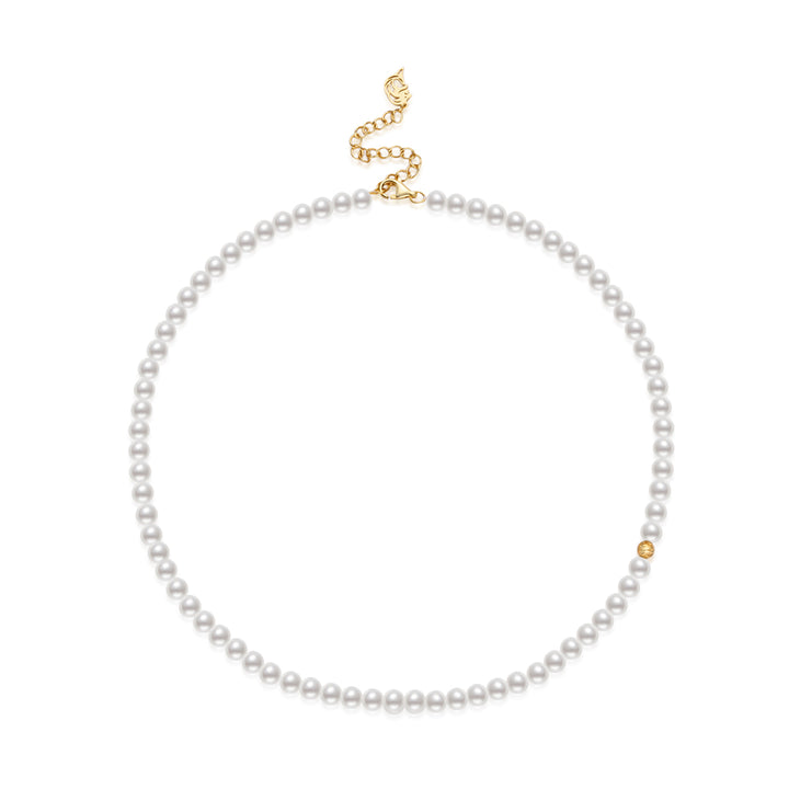 Rantai Leher Mutiara Air Tawar Top Lustre WN00862