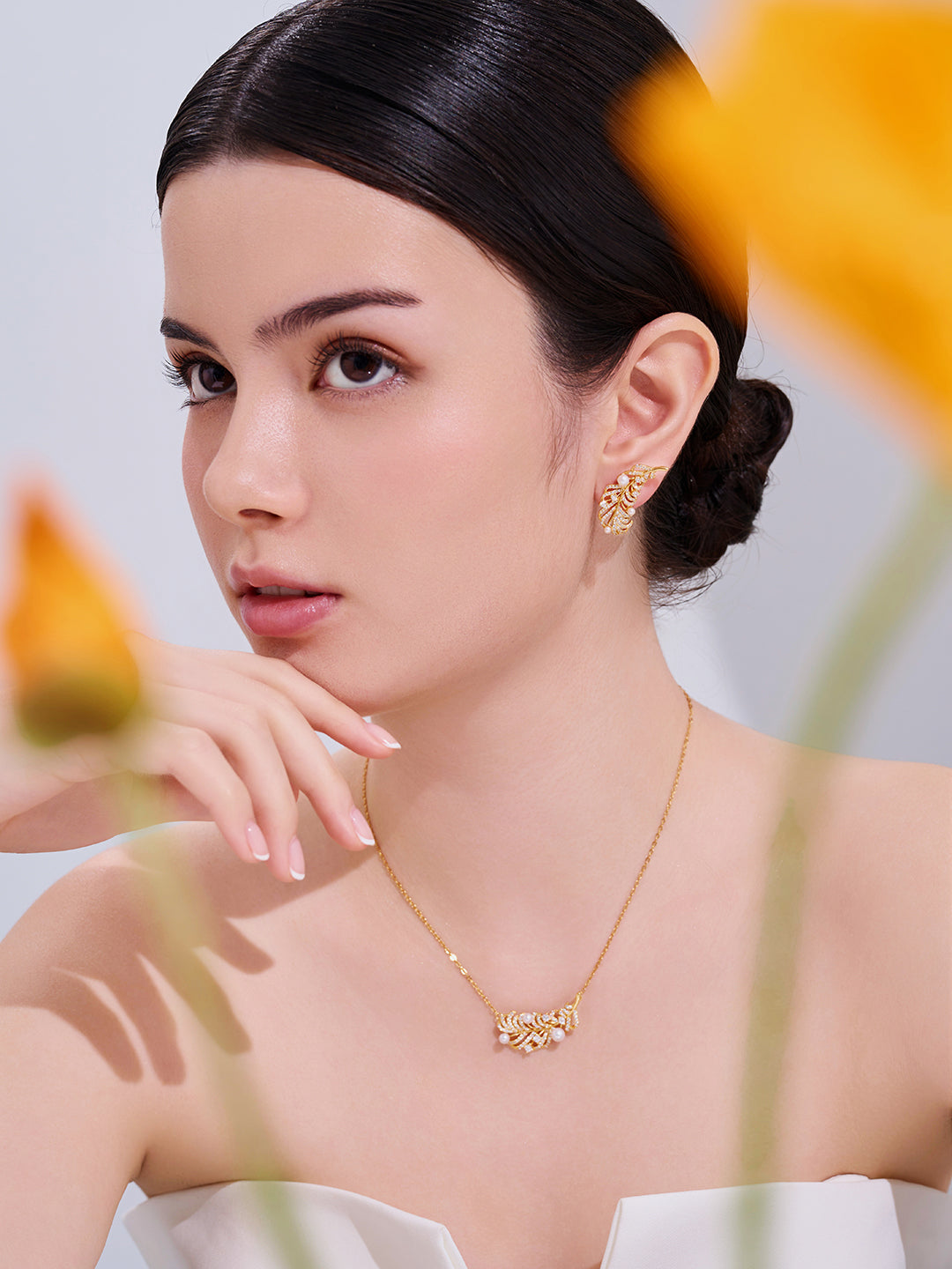 エレガントな淡水パールネックレス WN00864 | FEATHER