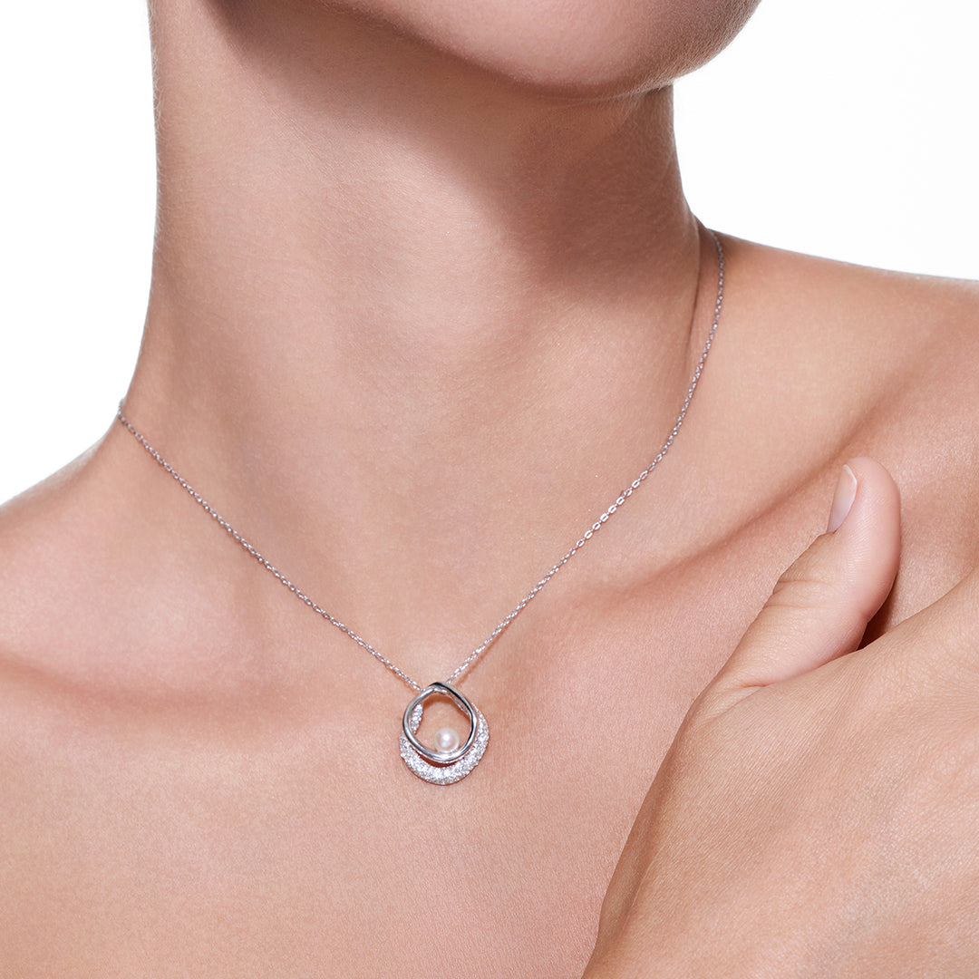 قلادة لؤلؤ مياه عذبة عالية الجودة WN00865 | SANDS