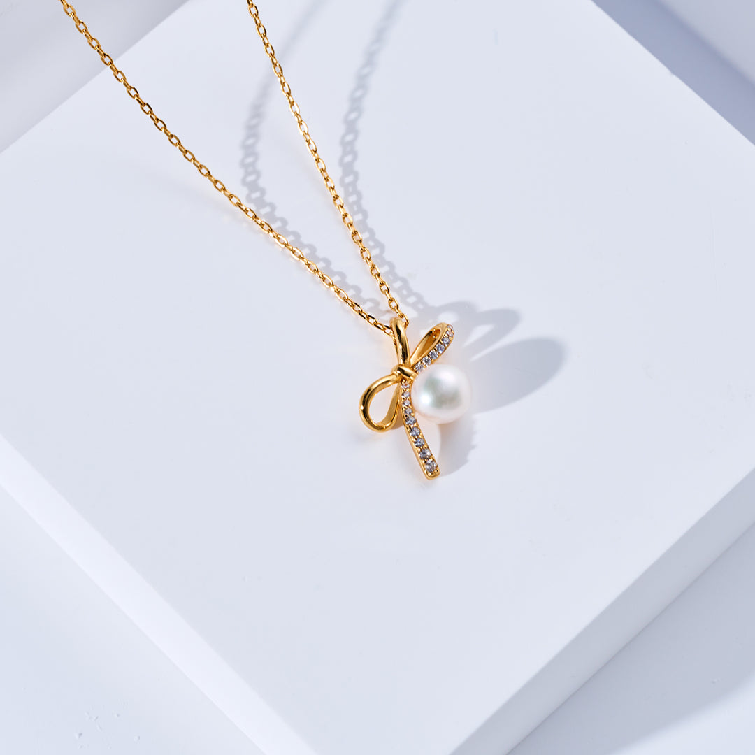 頂級淡水珍珠項鍊 WN00867 | RIBBON