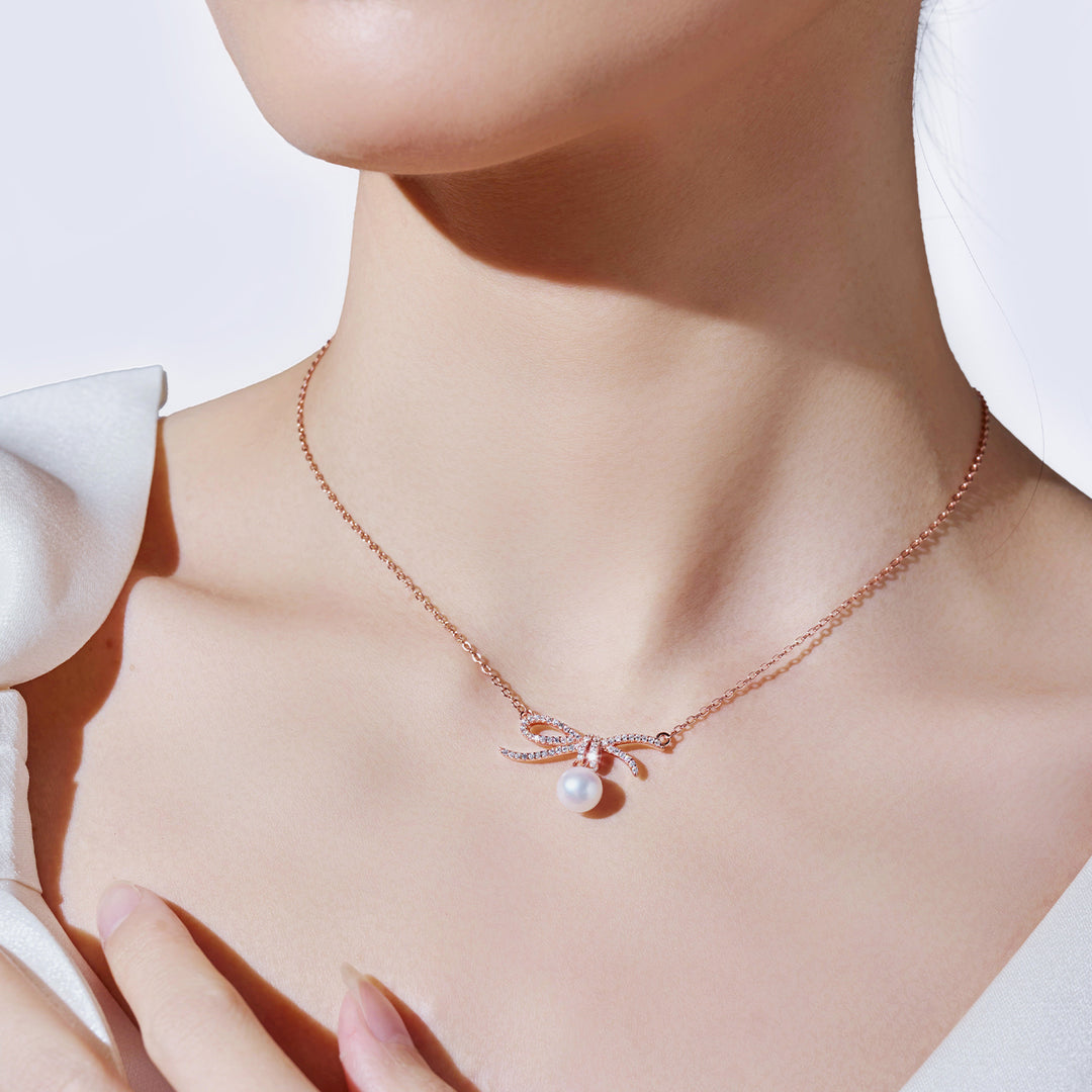 頂級淡水珍珠項鍊 WN00868 | RIBBON