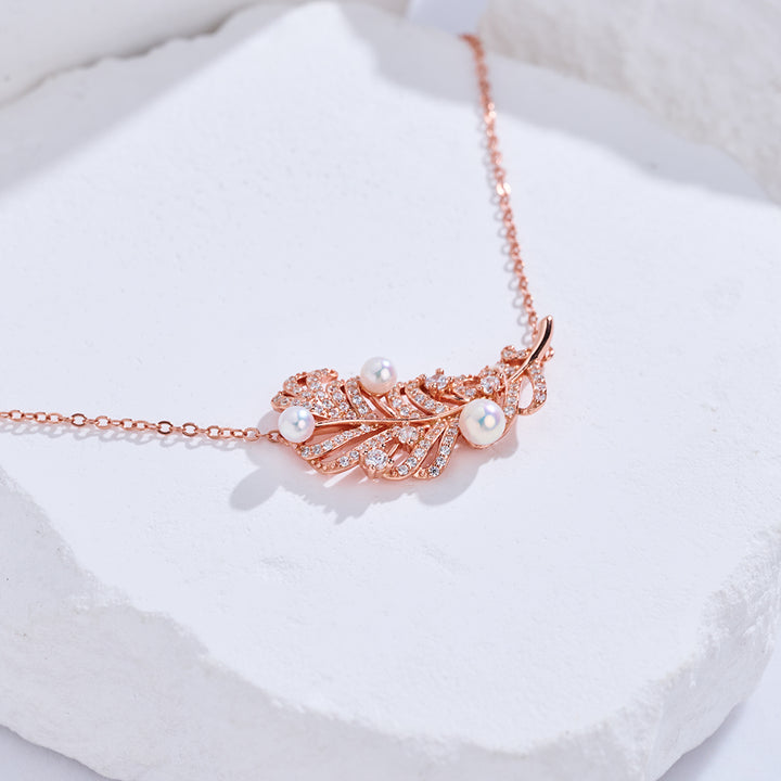 顶级淡水珍珠项链 WN00878 | 羽毛