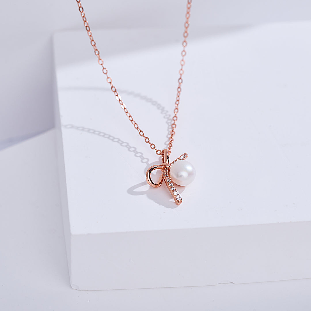 Collier de perles d'eau douce de première qualité WN00879 | RUBAN