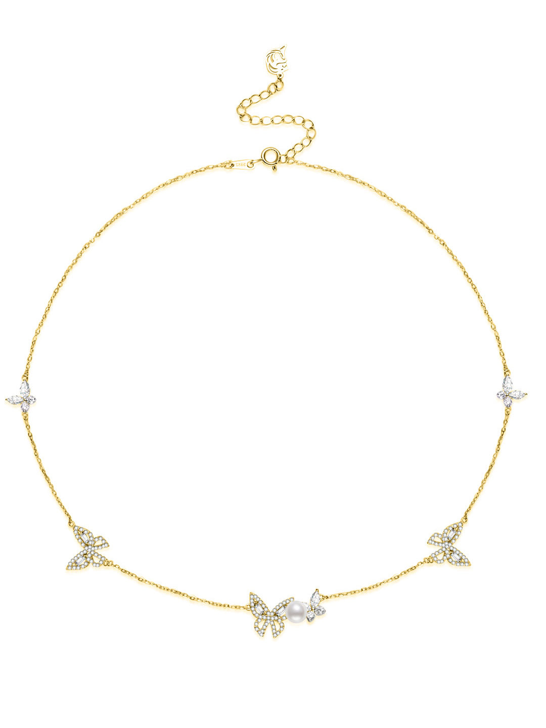 Collana di Perle d'Acqua Dolce di Prima Qualità WN00883 | FARFALLA