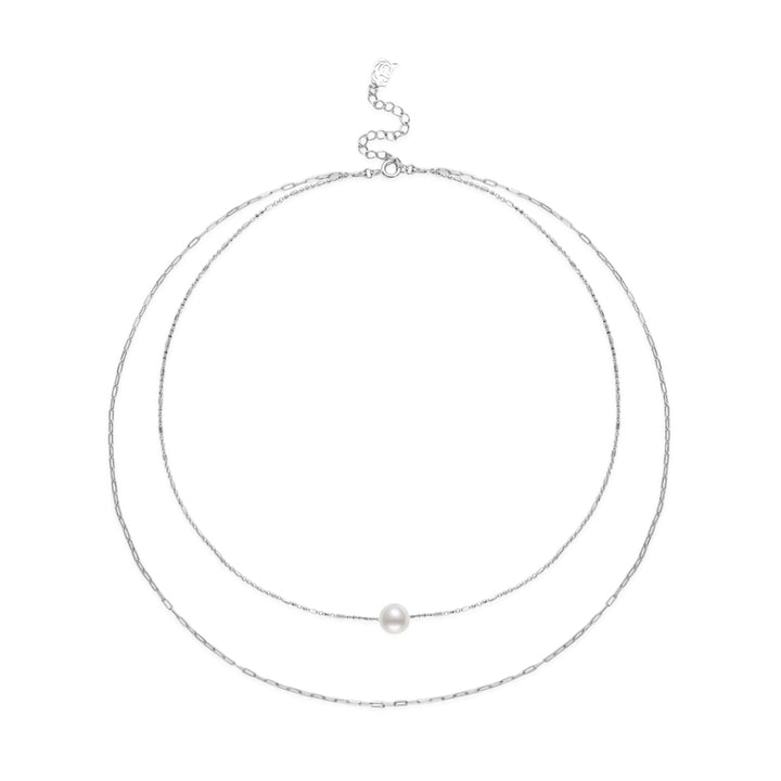 Rantai Leher Mutiara Air Tawar Kilauan Atas WN00884 | CAMPUR & PADAN