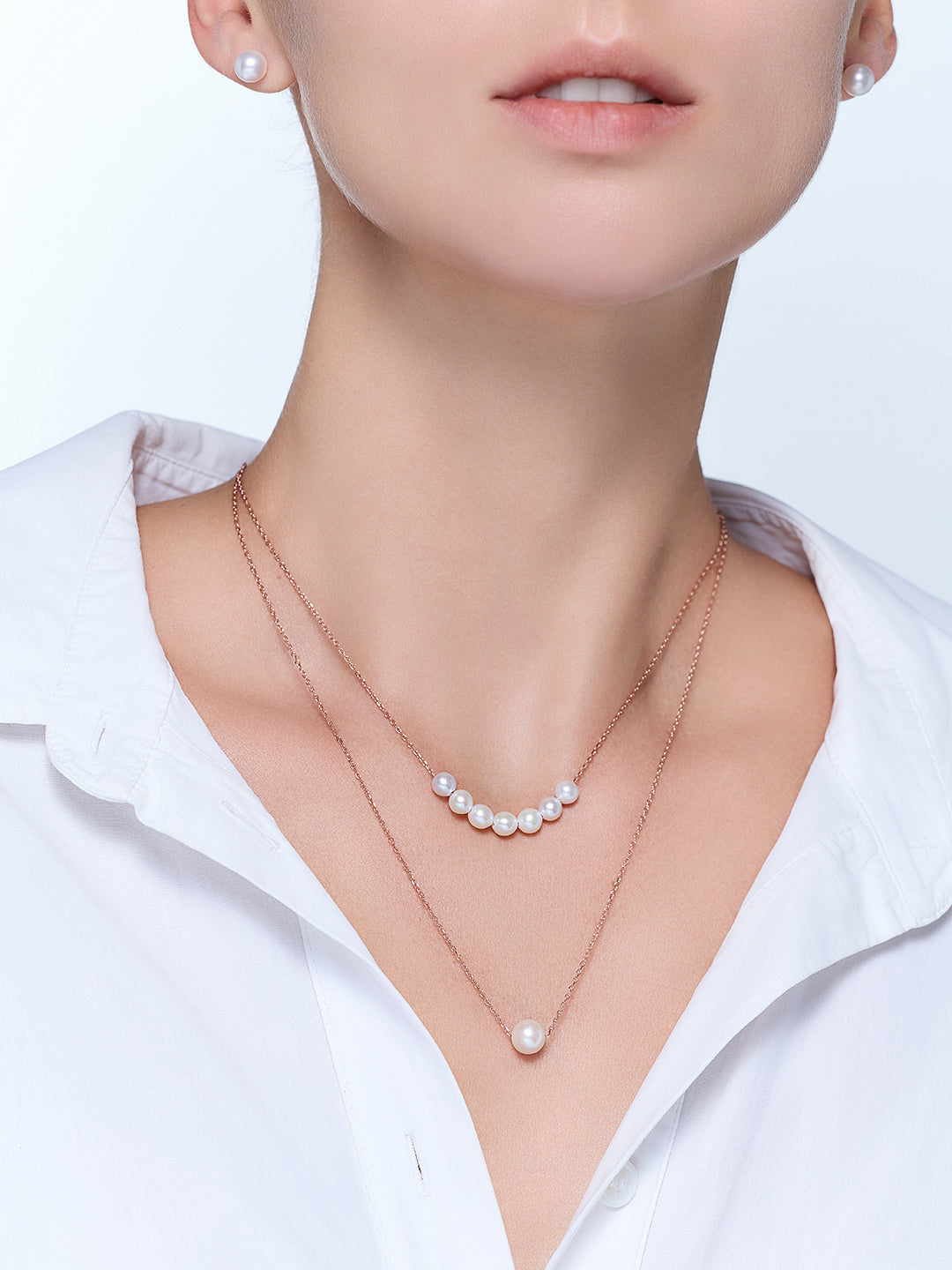 Collier élégant en perles d&