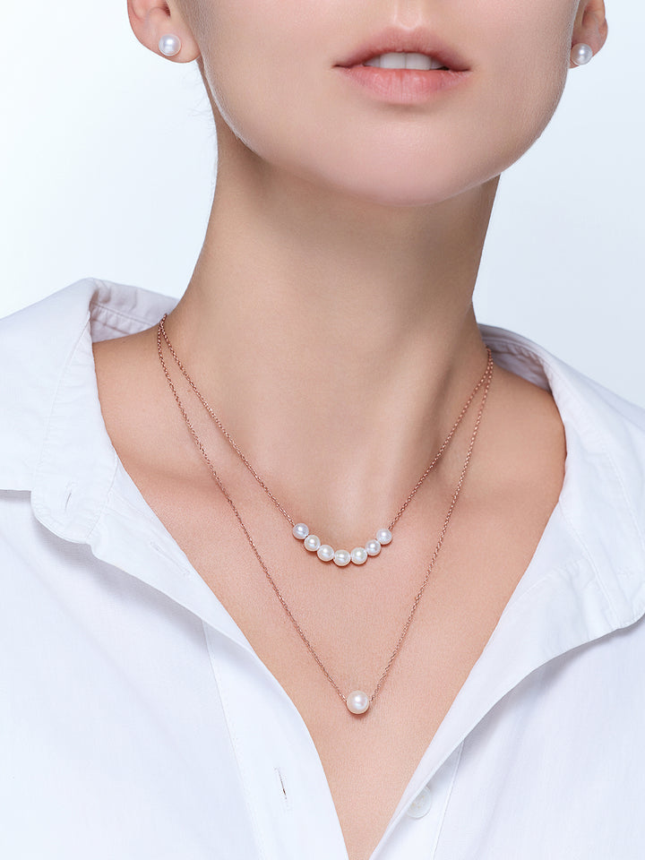 Collier élégant en perles d&