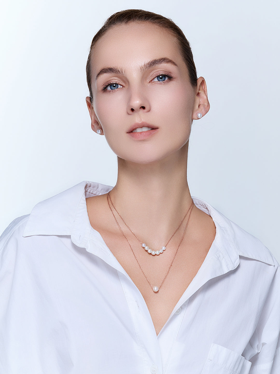 Collier élégant en perles d&